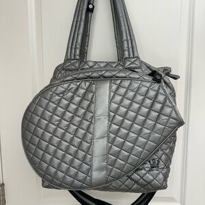 Oliver Thomas Metallic Gray Kitchen Sink Tote- Tennis